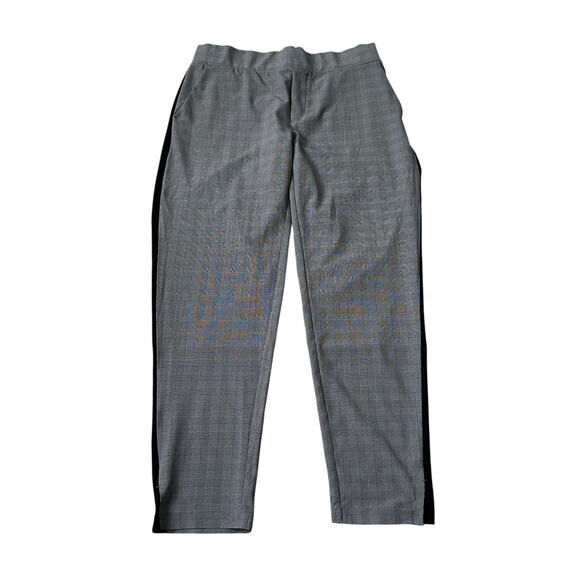Athleta Black/Gray Plaid Brooklyn Ankle Pants Women's Size 10 | 26-43 - Picture 1 of 7